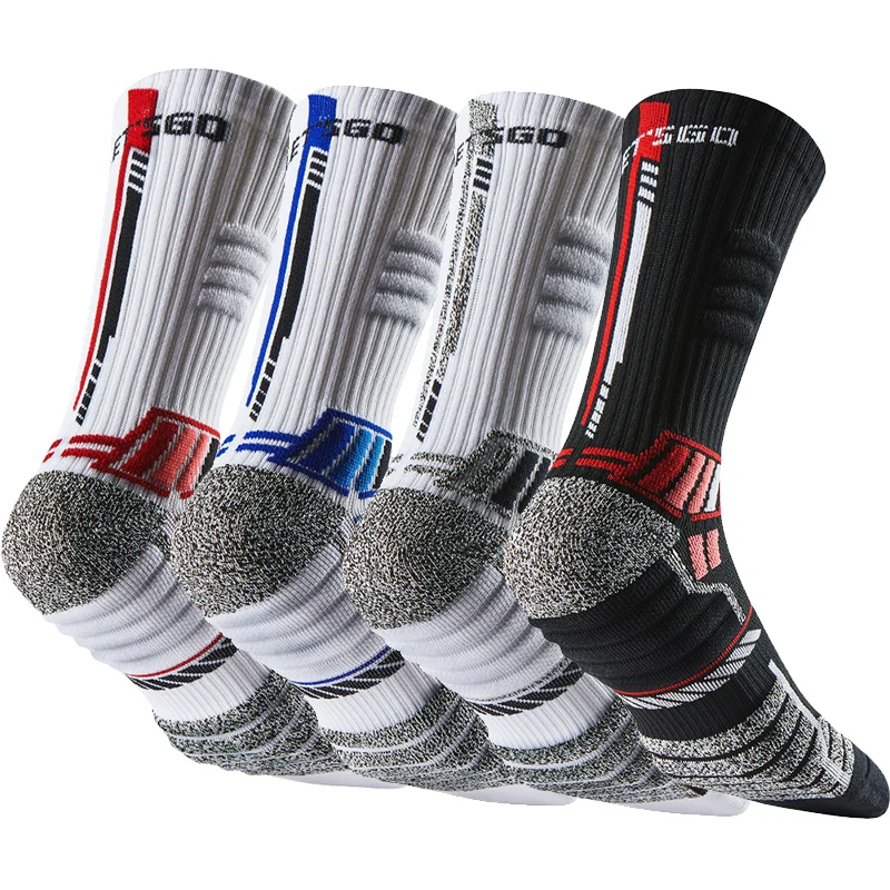 

5 пар амортизирующих баскетбольных носков, компрессионные амортизирующие спортивные носки, спортивные носки с полотенцем на толстом каблуке