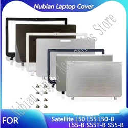 NEW Laptops Frame LCD Back Cover Case Front Frame Hinges For Satellite L50 L55 L50-B L55-B S55T-B S55-B No Touch