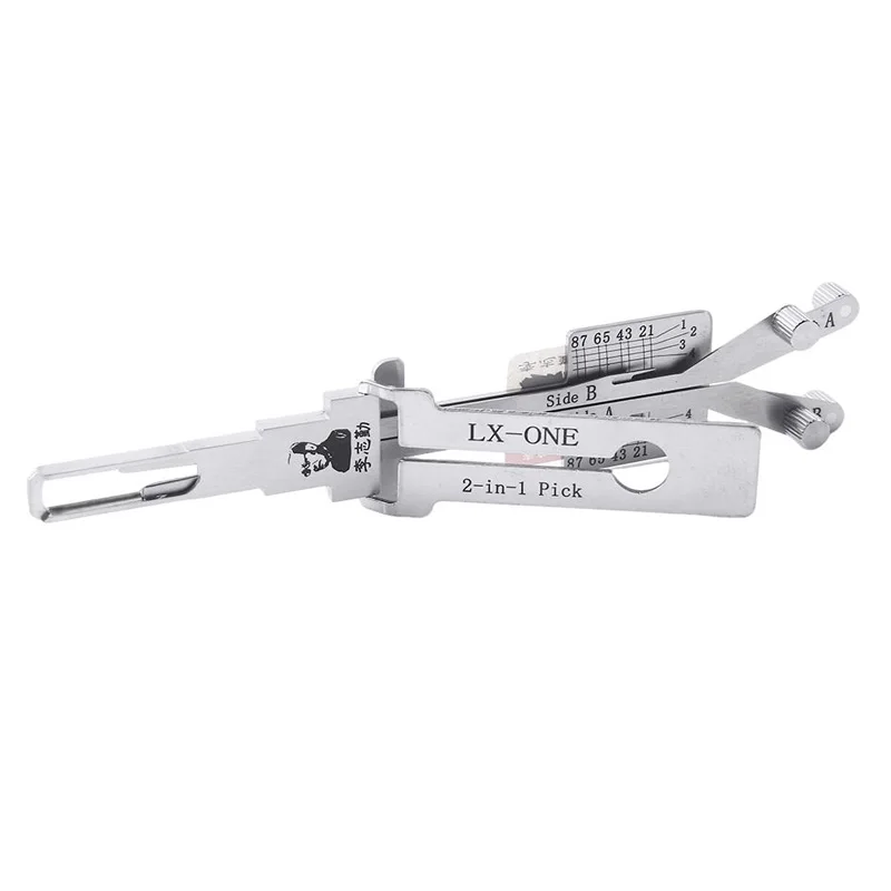 Lishi 2 in 1 LX-ONE Lock Pick Decoder Ignition Car Door Open for Li Xiang and Great Wall Motors Vertical Milling