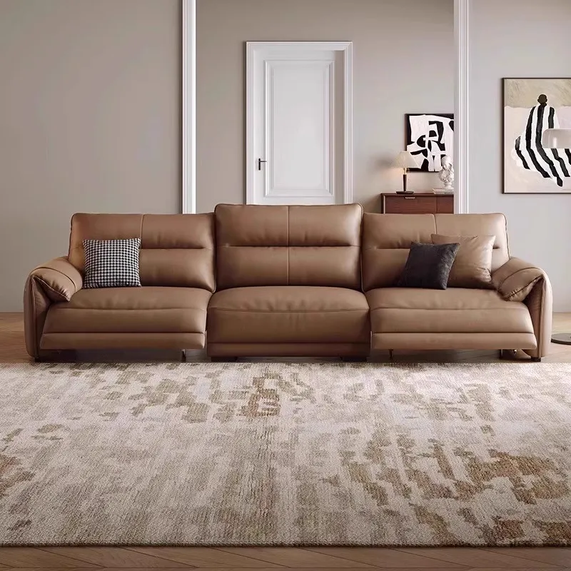 

Brown Waterproof Living Room Sofas Recliners Minimalist Nordic Living Room Sofas Modern Designer Divani Per Soggiorno Furniture