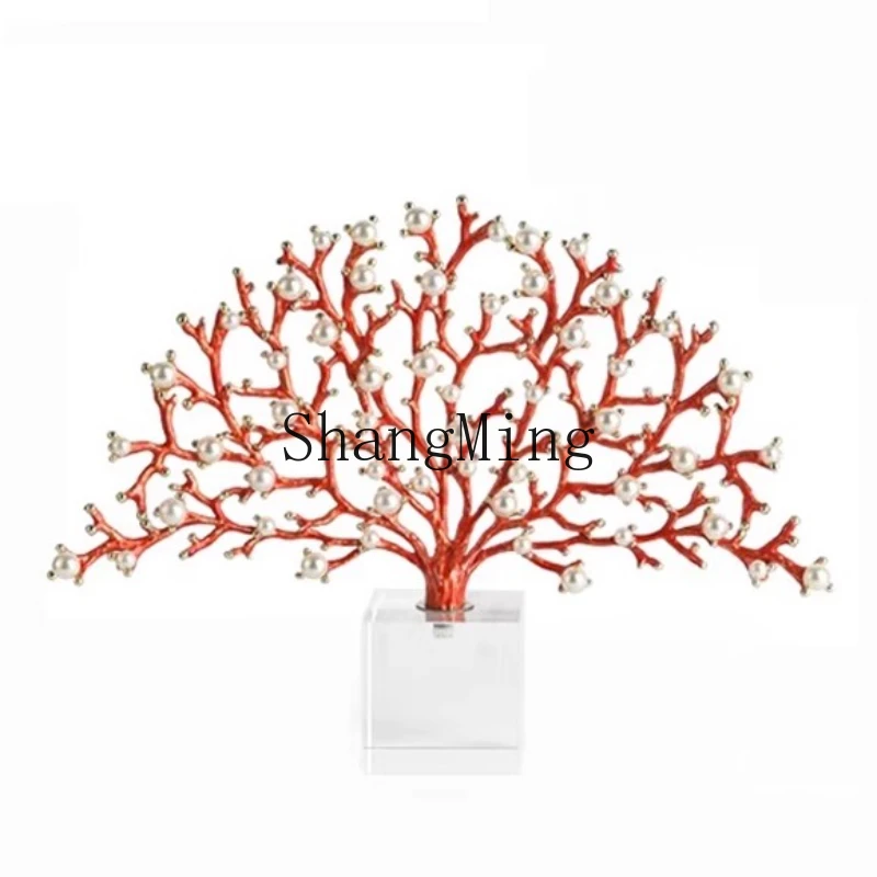 

FG ornament modern light luxury creative pearl coral tree housewarming gift living room desktop decoration