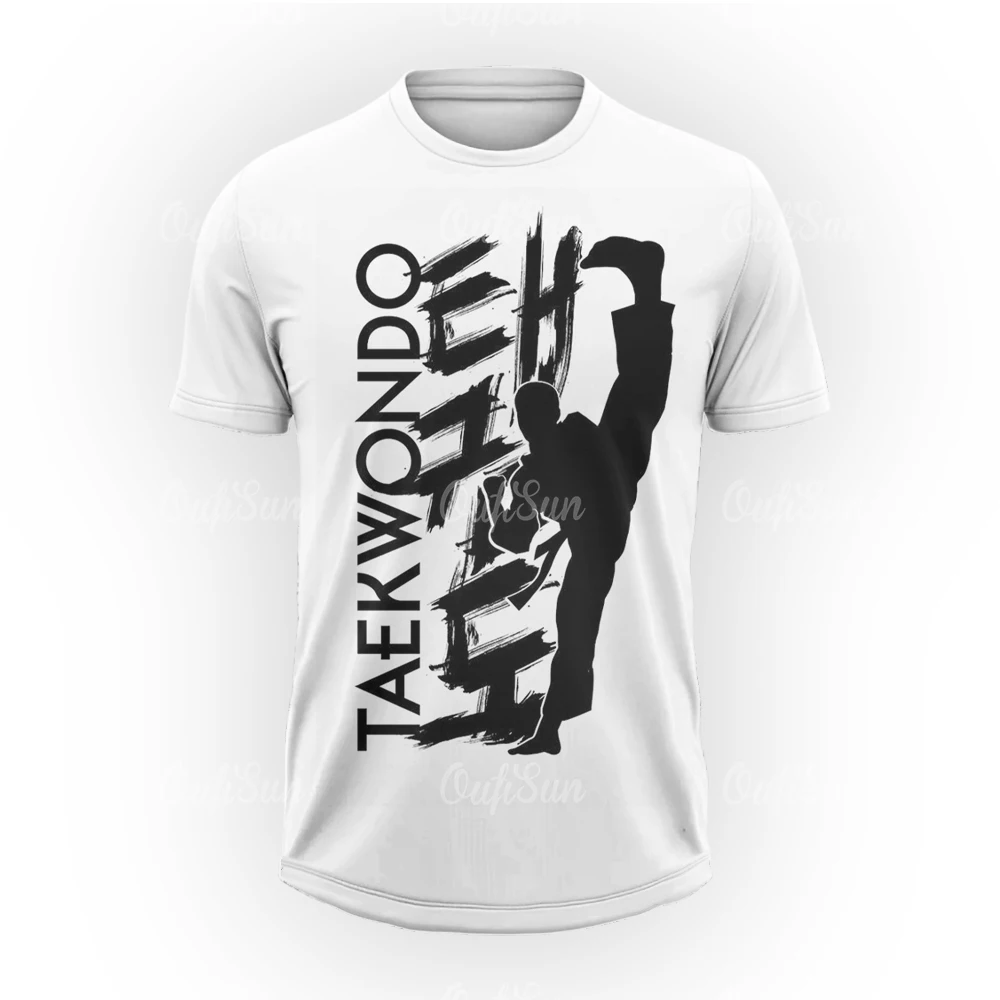 Taekwondo T-Shirt For Men Men\'s Fitness T-Shirt Casual Short Sleeved Tees Quick Drying Clothes Top Oversized Tshirt Streetwear