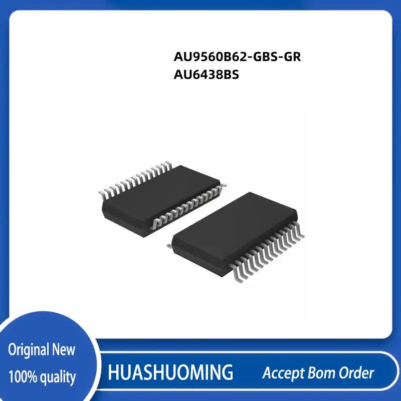 5Pcs/Lot AU9560B62-GBS-GR  AU9560B62-GBS AU9560 AU9560B62  AU6438BS  AU6438B  AU6438 SSOP28