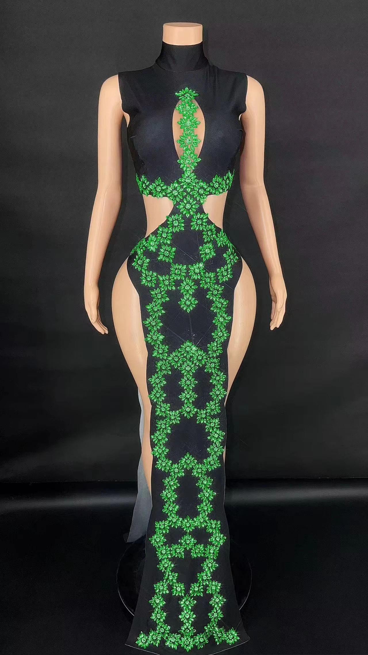 ZD شير كريستال ارتداءها مثير شرابة يوتار Showgirl نادي الحدث مرحلة ارتداء بدلة للجسم كريستال تفصيل الأداء #3