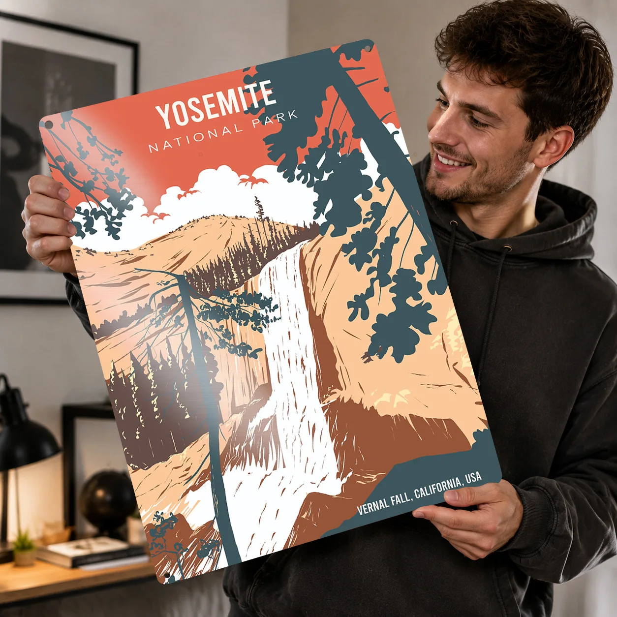 Yosemite National Park Travel Metal Poster Perfect Gift for Fans Lovers Customized Wall Art Metal Sign for Garage Decoration