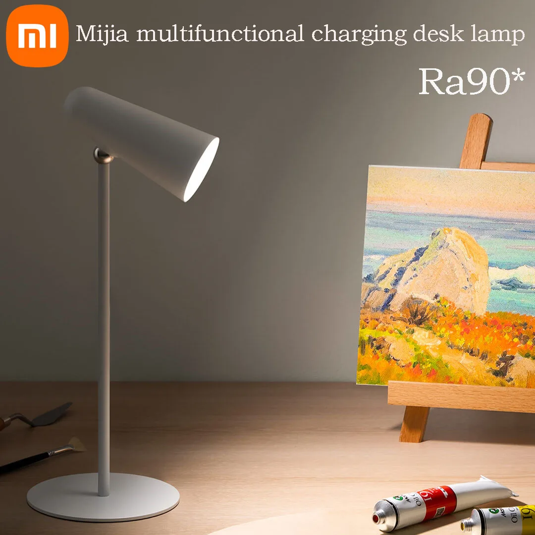 XIAOMI Mijia Multifunctional Charging Desk Lamp 2000mAh Ra90 Anti Blue Light 3in1 Portable Table Lamp Flashlight Clamping lamp