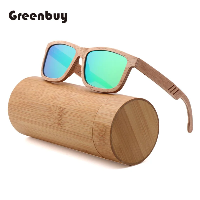 

Real Bamboo Ju Wood Laminated Sunglasses Male Wrap UV 400 Shades For Men Driving Fashionable Suitable Designer Vingate Retro