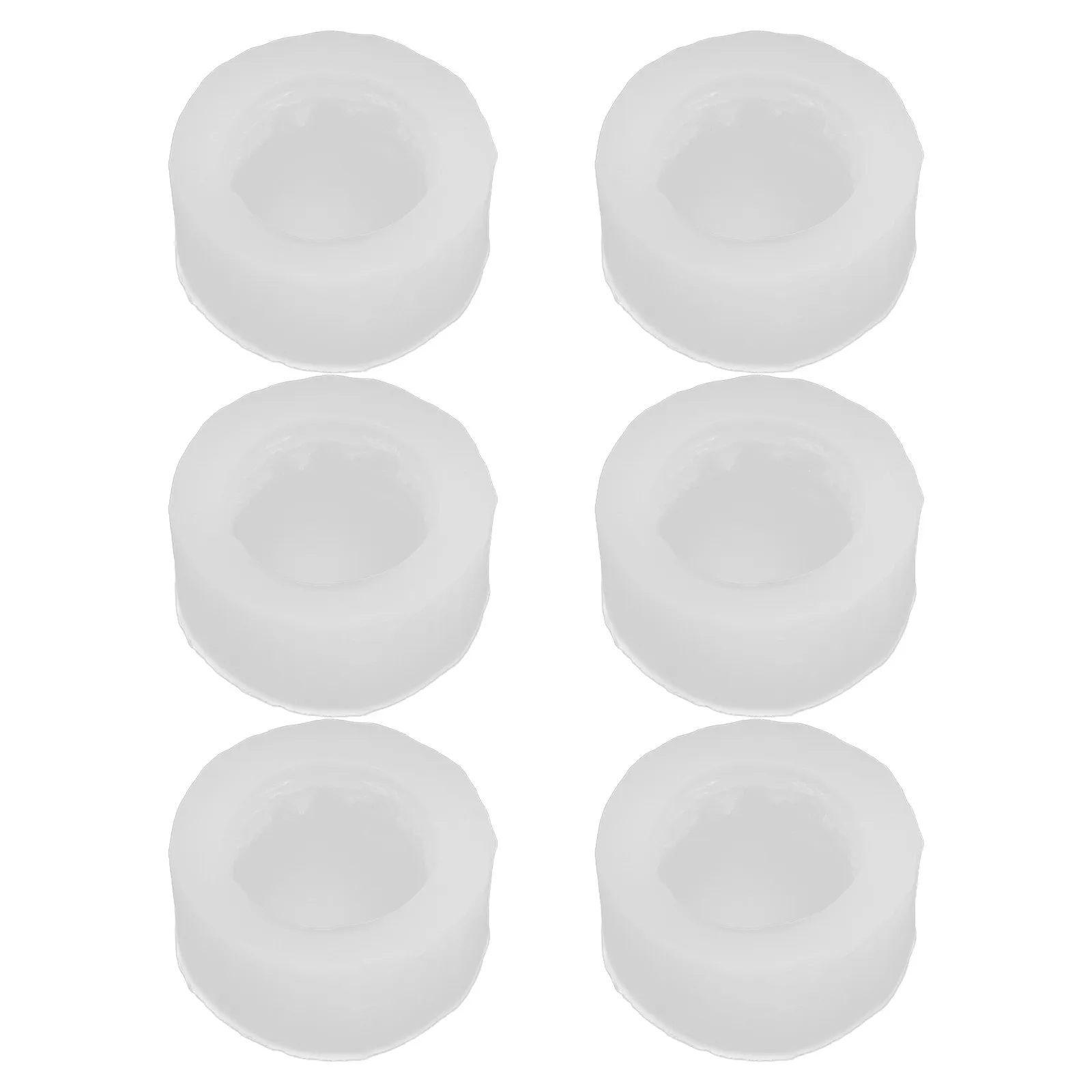 6Pcs Silicone Macaron Molds Nonstick Food Grade Baking Supplies for Macarons Fondant Cakes Cookies Gummies Jellies Ice Cubes