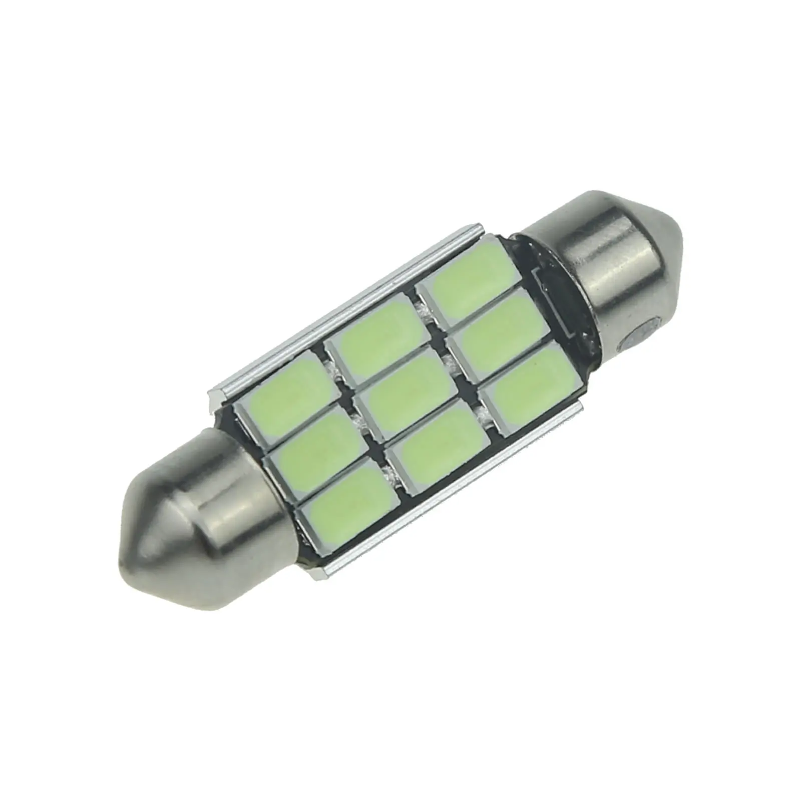 10x Ice Blue RV 42MM Festoon Blub License Plate Lamp Canbus Error Free 9 Emitters 5630 SMD LED 560 I324-BB