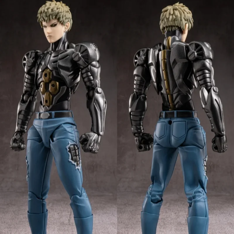 حقيقية في المخزون Revoltech مذهلة ياماغوتشي واحد لكمة رجل جينوس لعبة نموذج جمع هدية عيد ميلاد عمل الشكل أنيمي