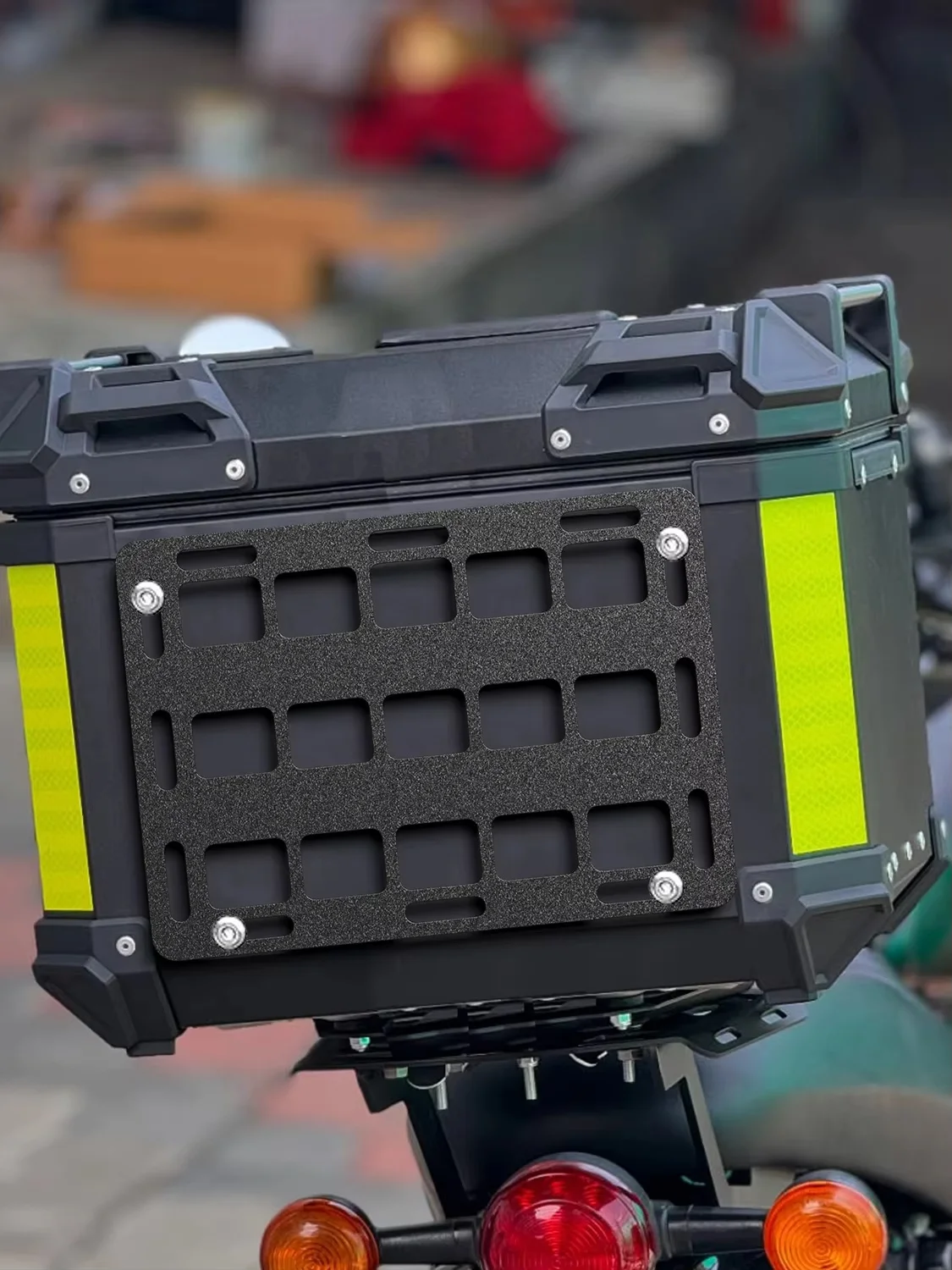 

Waterproof Motorcycle Trunk Split Molle Panel Tactical Universal Side Box Organizer for Modular Storage