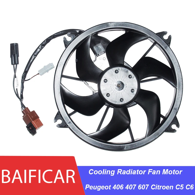 Baificar Brand New Cooling Radiator Fan Motor 1253L5 1253T2 1253R8 1253N5 For Peugeot 406 407 607 Citroen C5 C6