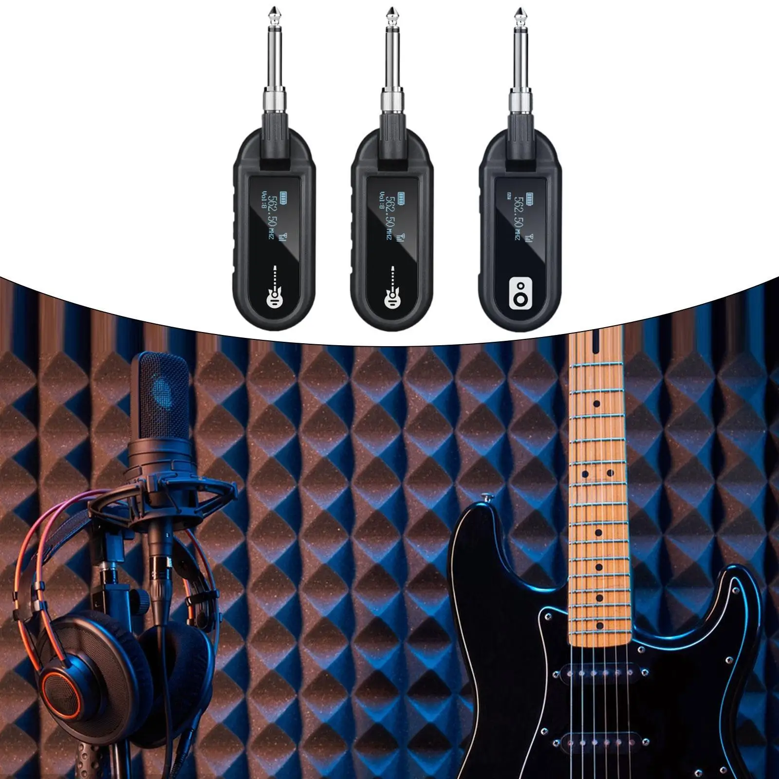 

Гитарный передатчик и приемник 2,4G, гитарная беспроводная система для оборудования для записи басовой музыки, электрогитара, бакелитовые гитары