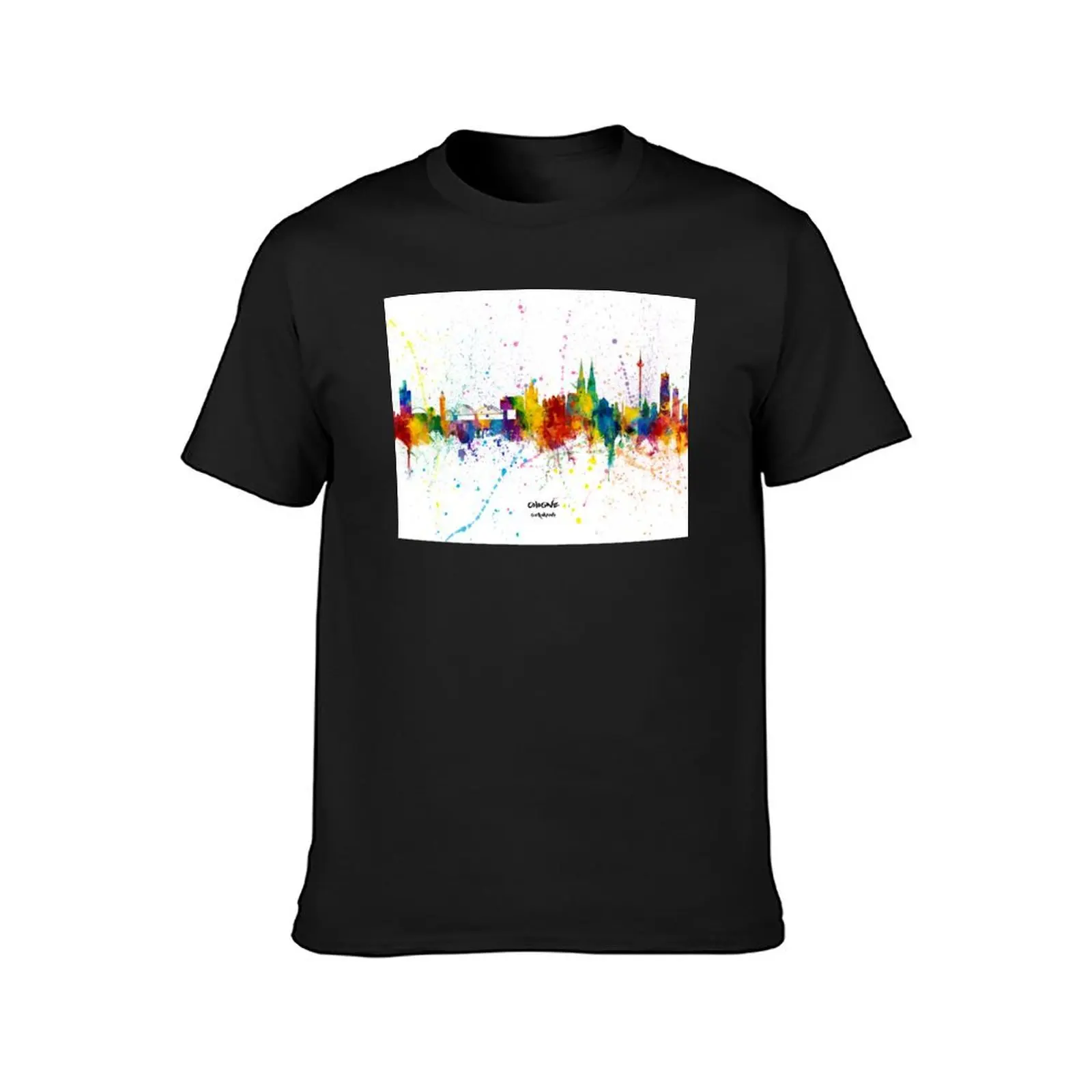 Cologne Germany Skyline T-Shirt anime animal prinfor boys oversized men t shirt