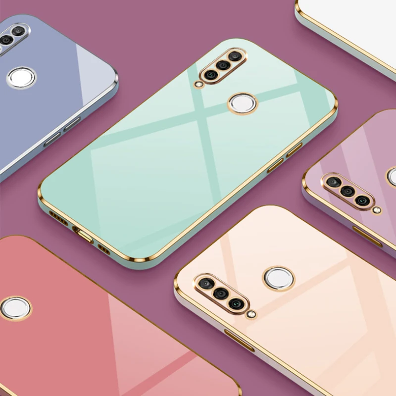 For Huawei P30 lite Case Huawei P30 lite Phone Case MAR-LX1A MAR-LX3A MAR-LX2J Case Luxury Square Plating Shockproof Back Cover