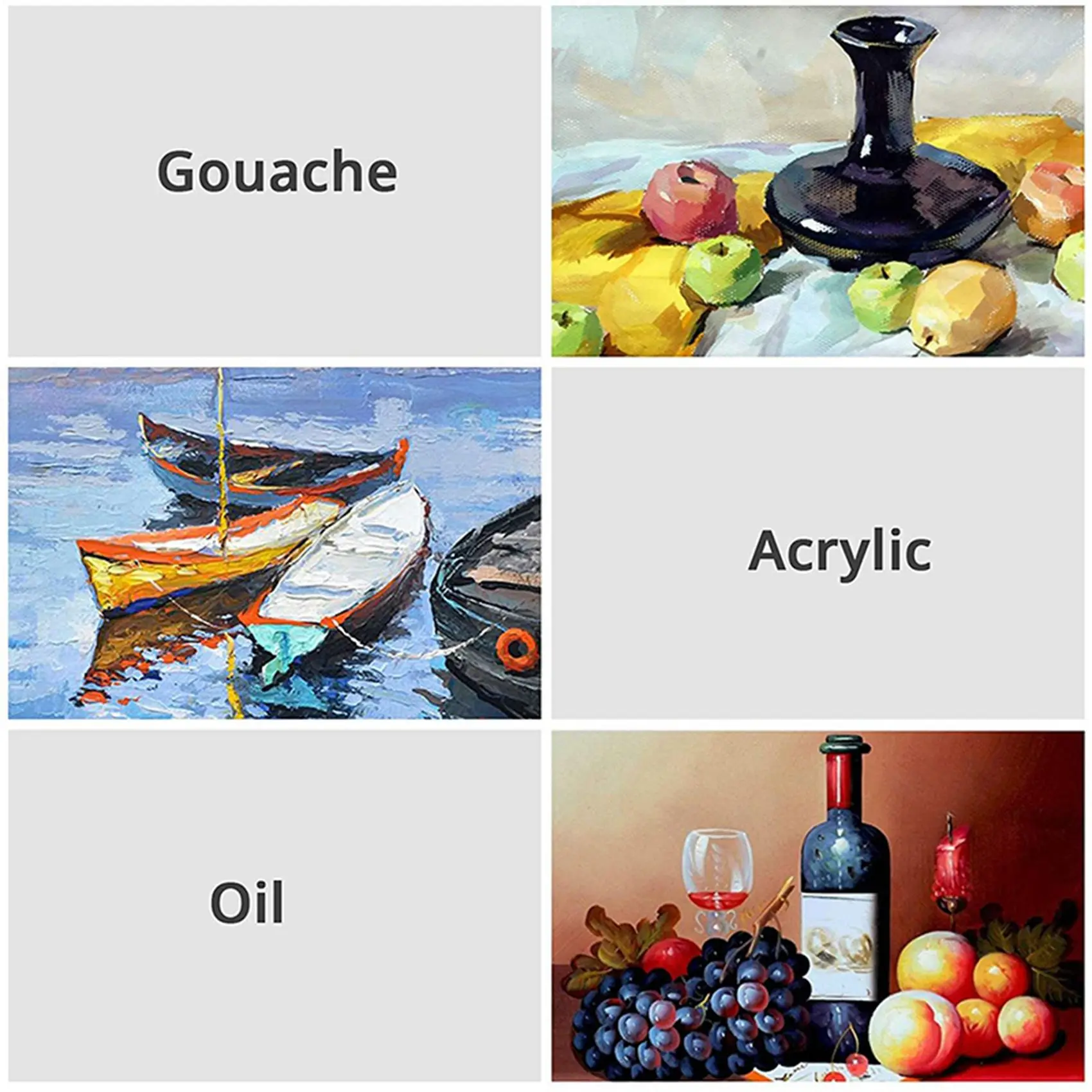 

F-F 60-Piece Paint Brush Set With Wooden Handle, Brush For Cleaning And Dust Removal, Gloss Paint Brush, Oil Brush