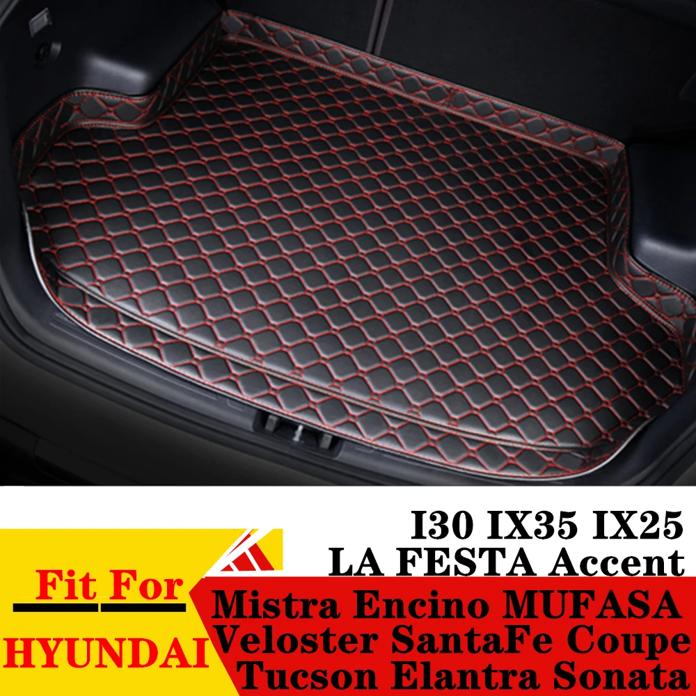 

Car Trunk Mat For HYUNDAI Tucson Sonata Elantra Encino I30 IX35 IX25 MUFASA Veloster Coupe Rear Cargo Cover Carpet Boot Liner