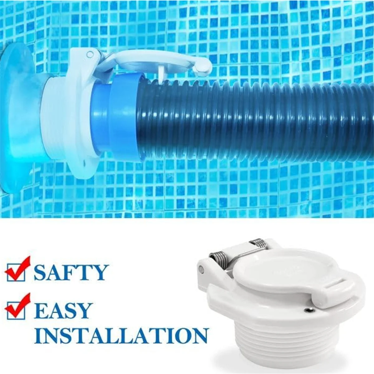 A71P 2Pcs W400BWHP Free Rotating Vacuum Lock Safety Wall Accessory Replacement for Navigator Pool Cleaners