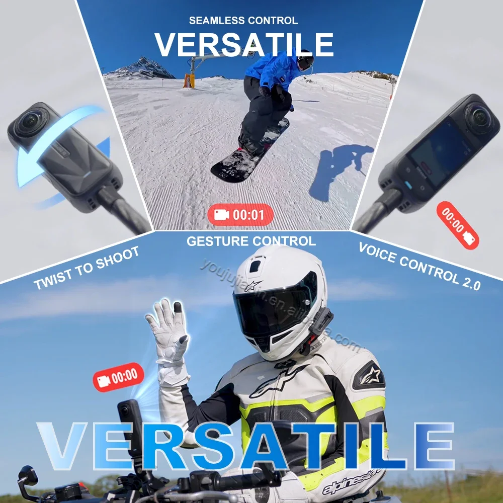 

Original Insta 360 X5 New Arrival 360 Action camer 2400mAh 8K Video 10M Waterproof Panoramic Sport 4K Wide-Angle camer