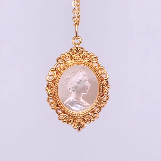 18K Real Gold Penda…