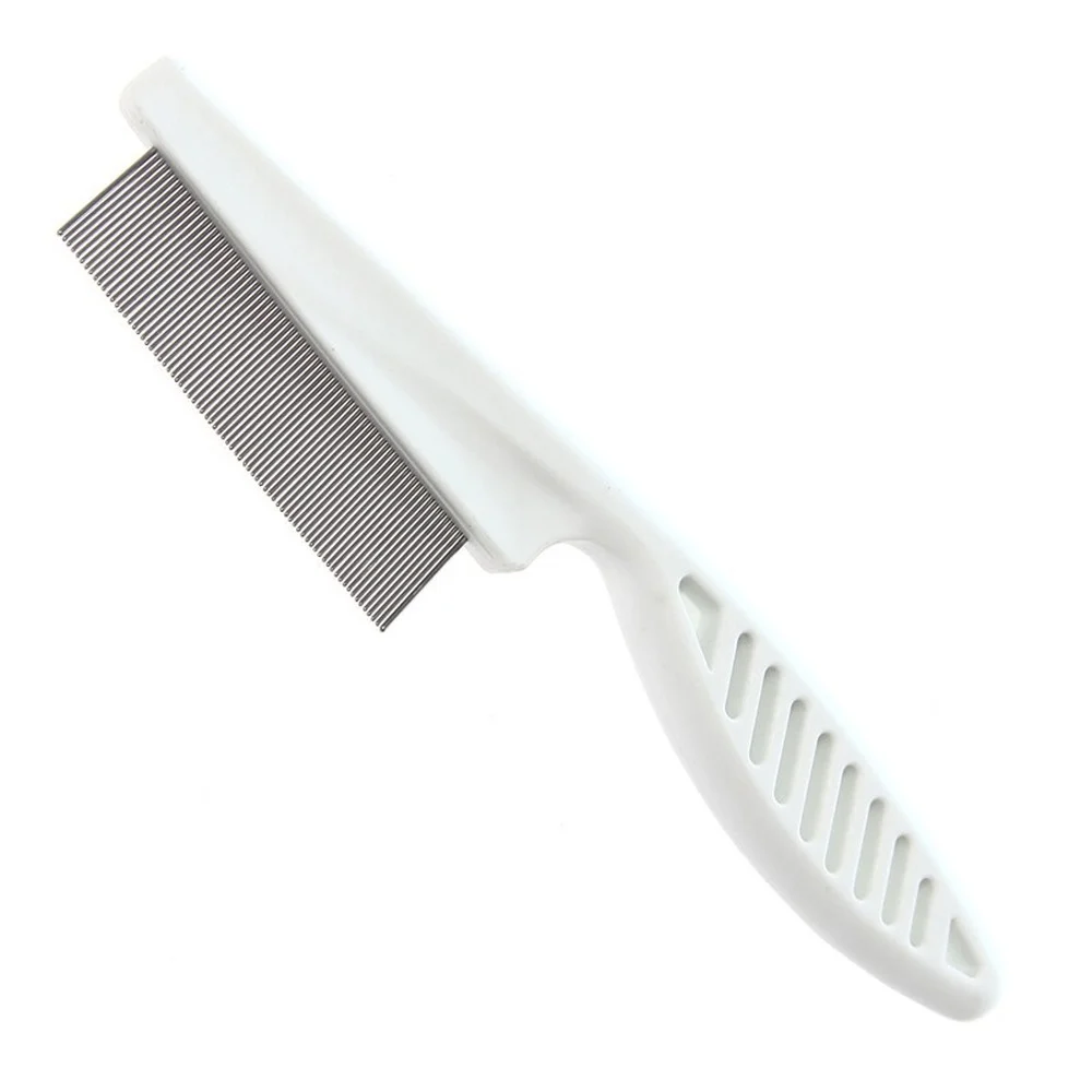 High Comfort Head Lice Comb Metal Nit Head Hair Lice Comb Fine Toothed Flea Flee with Handle For Kids Pet Tool