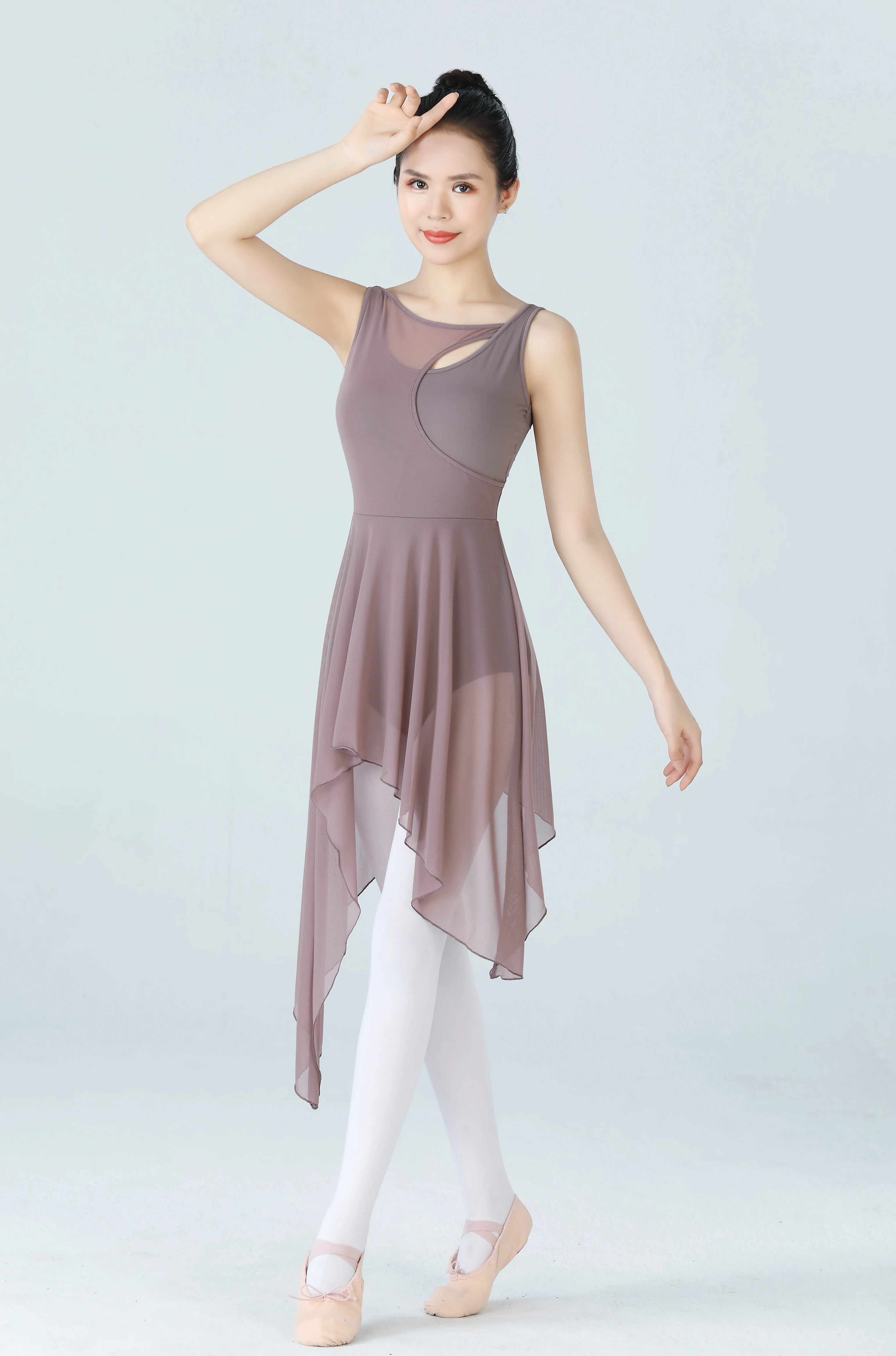 

Womens Church Choir Worship Liturgical Dress Modern Lyrical Dance Stage Performance Costume Long Sleeve Irregular Hem Dancewear