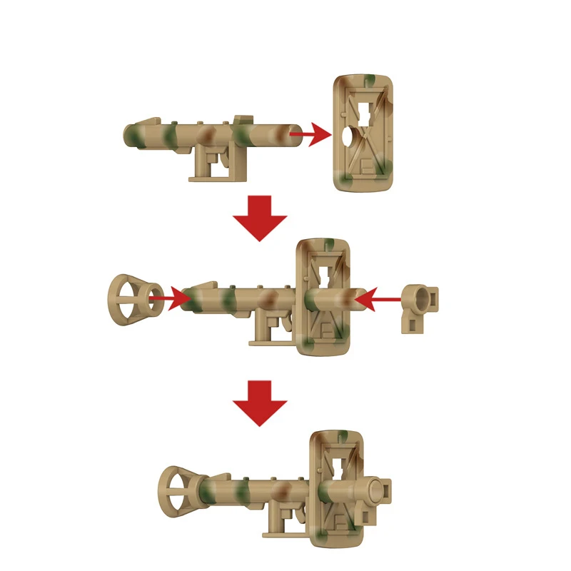 Duitse Panzerschreck Raketwerper Bouwstenen |   Gedetailleerde replica Militaire modelkit uit de Tweede Wereldoorlog voor verzamelaars