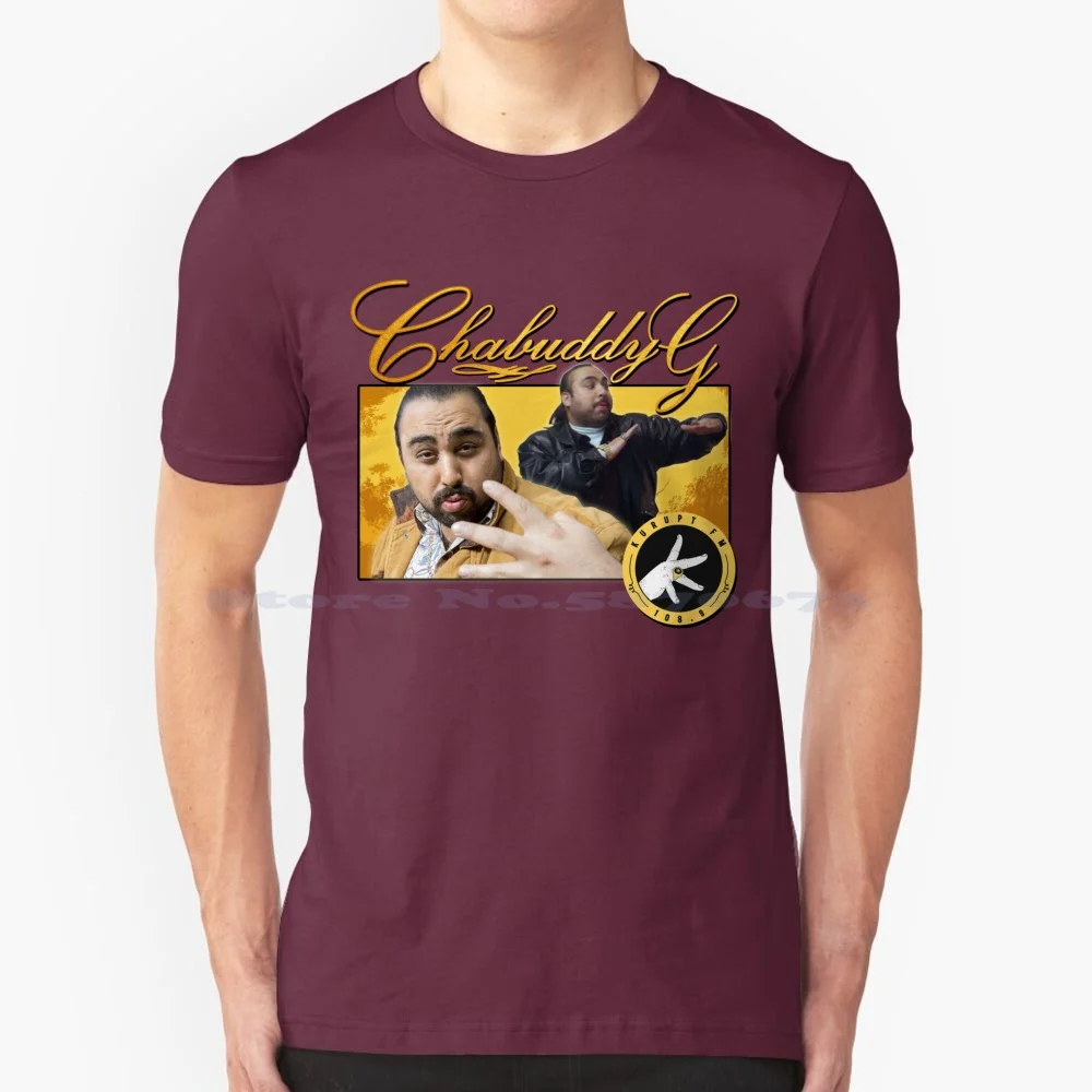 Chabuddy G Kurupt Fm, футболка из 100% хлопка, Kurupt Fm People, Роботизированная футболка Pjdn