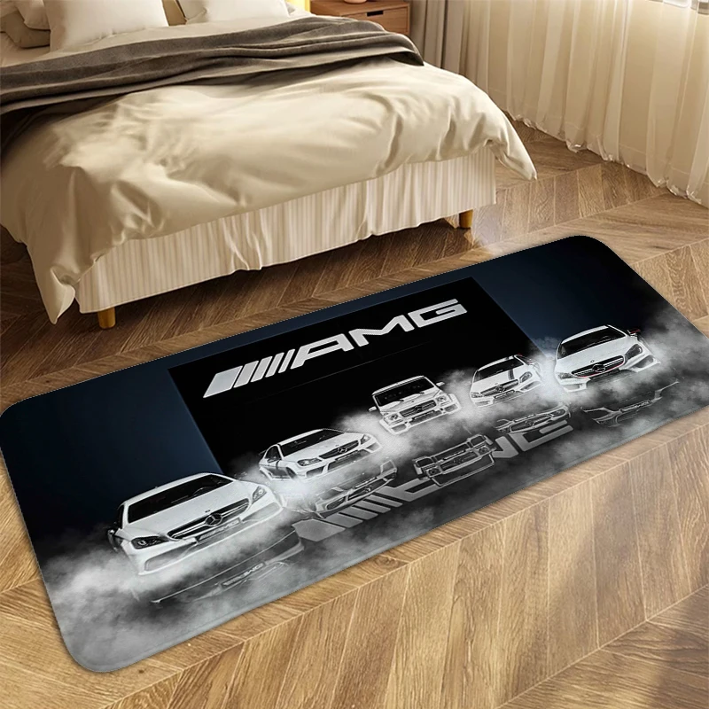 Bathroom Mat C-Mercedes Benzs Room Bath Rug Aesthetic Carpet Entrance of House Interior Entrance Mat Rugs Baths Home Decorations