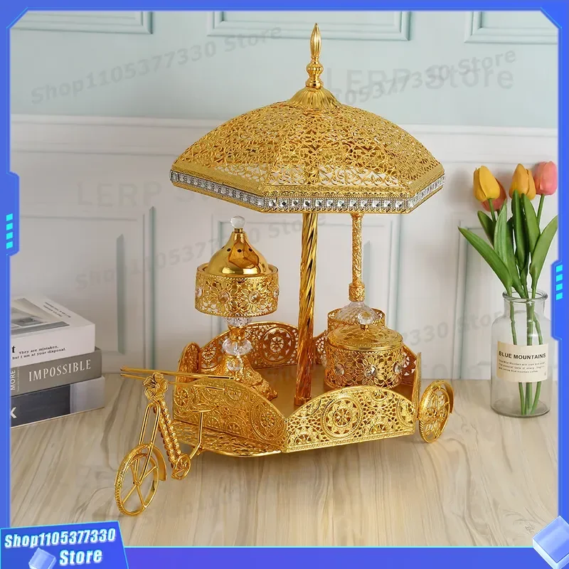 Arabic Incense Burner Tray Set Home Decor Middle East Style Aromatherapy Holder Cross Border Wholesale Bicycle Design