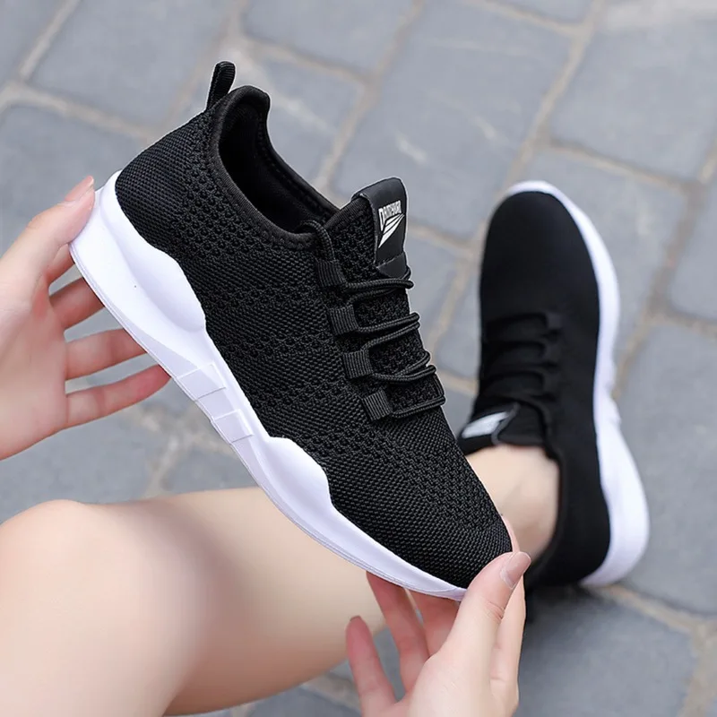 Fujeak Women Running Shoes Breathable Sneakers design Tennis Trainers Lightweight Casual Sports Male Lace-up Anti-slip Shoes