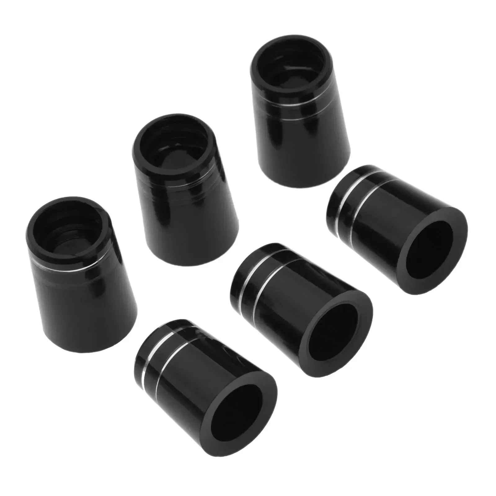 Casquillos de Golf negros, cabezas de plástico para palos de Golf, reemplazo compatible con 0.350 o 0.370, eje de hierros de Punta