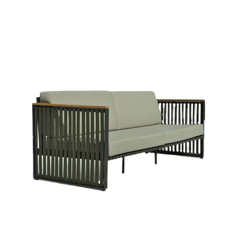 

Outdoor sofa rattan leisure balcony outdoor courtyard stainless steel
