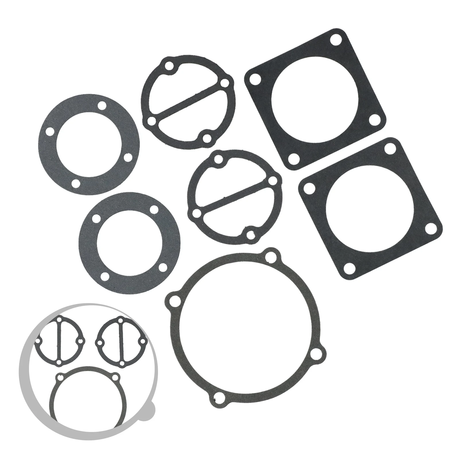 

7pcs Air Compressor Cylinder Head Base Valve Plate Gaskets Washers Kit For 2051 Cylinder Head Paper Gasket Oil Air Pump Parts