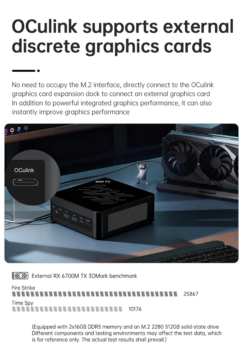 Topton Gaming AI Mini PC OCulink AMD Ryzen AI 9 HX 470 370 365 USB4 2x2.5G LAN 2xNVMe Windows 11 Metal Mini Computer OpenClaw