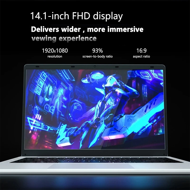 14 Inch Goedkope Laptop Intel J4105 DDR4 6Gb Ram + 1Tb Ssd Draagbare Student Win 10 Notebook Fhd screen Computer Voor Kantoor