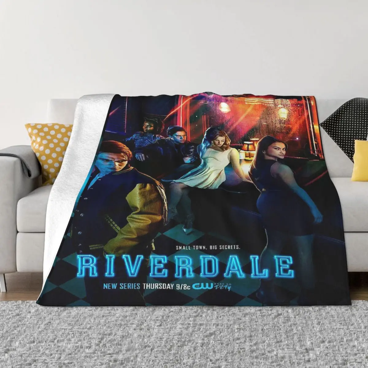 

Riverdale TV Show Blanket Fleece Textile Decor Collage Art Gift Multi-function Warm Throw Blanket for Bed Travel Bedding Throws