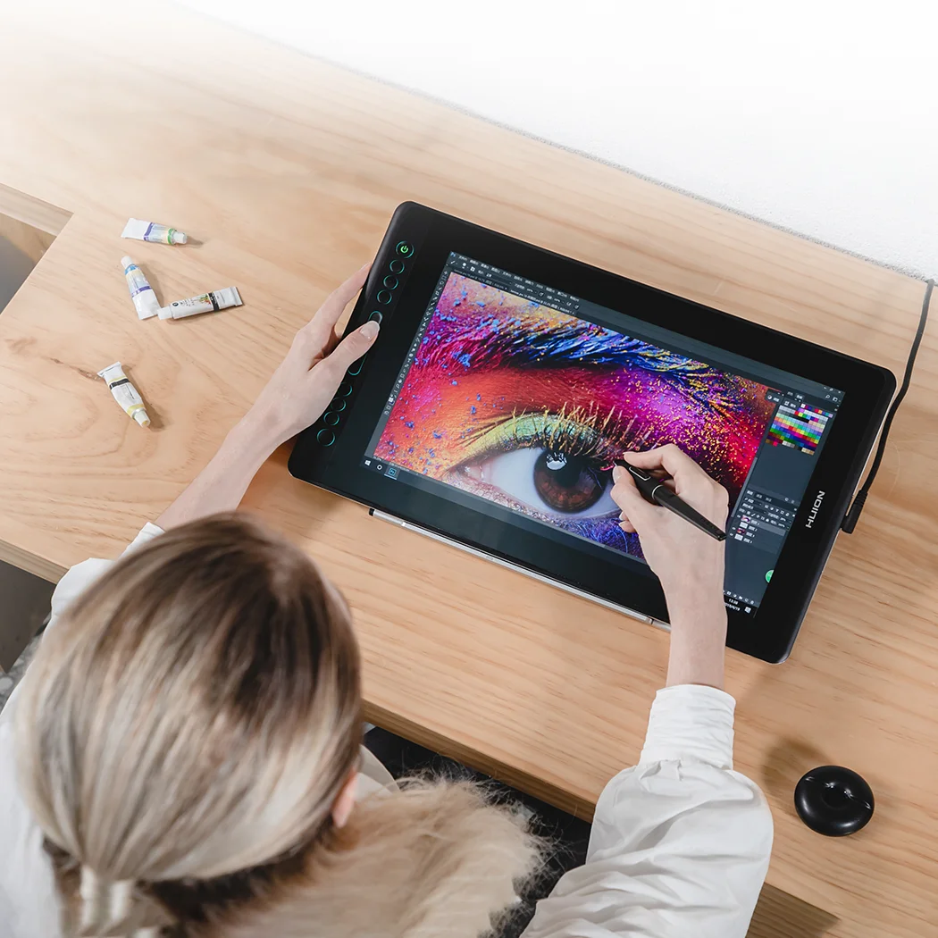 ¡Gran venta! Huion Kamvas Pro 16 Pen Tablet Monitor Bolígrafo de dibujo digital Monitor de pantalla táctil Monitor LCD