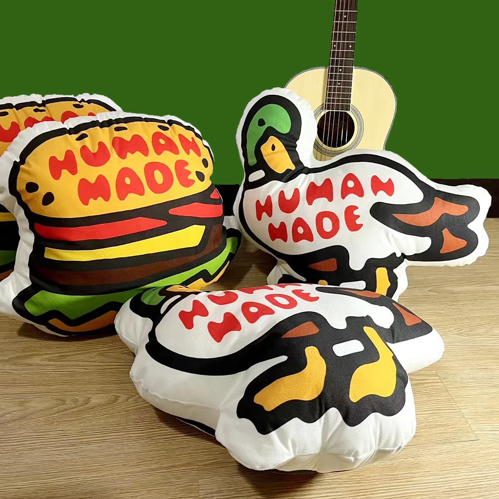 

HUMAN MADE Duck Burger Pillow Cute Cartoon Sofa Car Dormitory Doll Waist Backrest Pillow