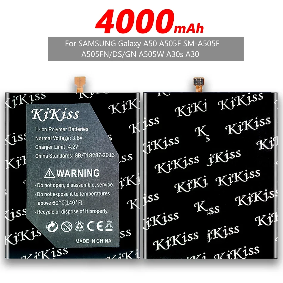 

EB-BA505ABU Аккумулятор 4000 мАч для SAMSUNG Galaxy A50 A505F SM-A505F A505FN/DS/GN A505W A30s A30 Портативные аккумуляторы Bateria