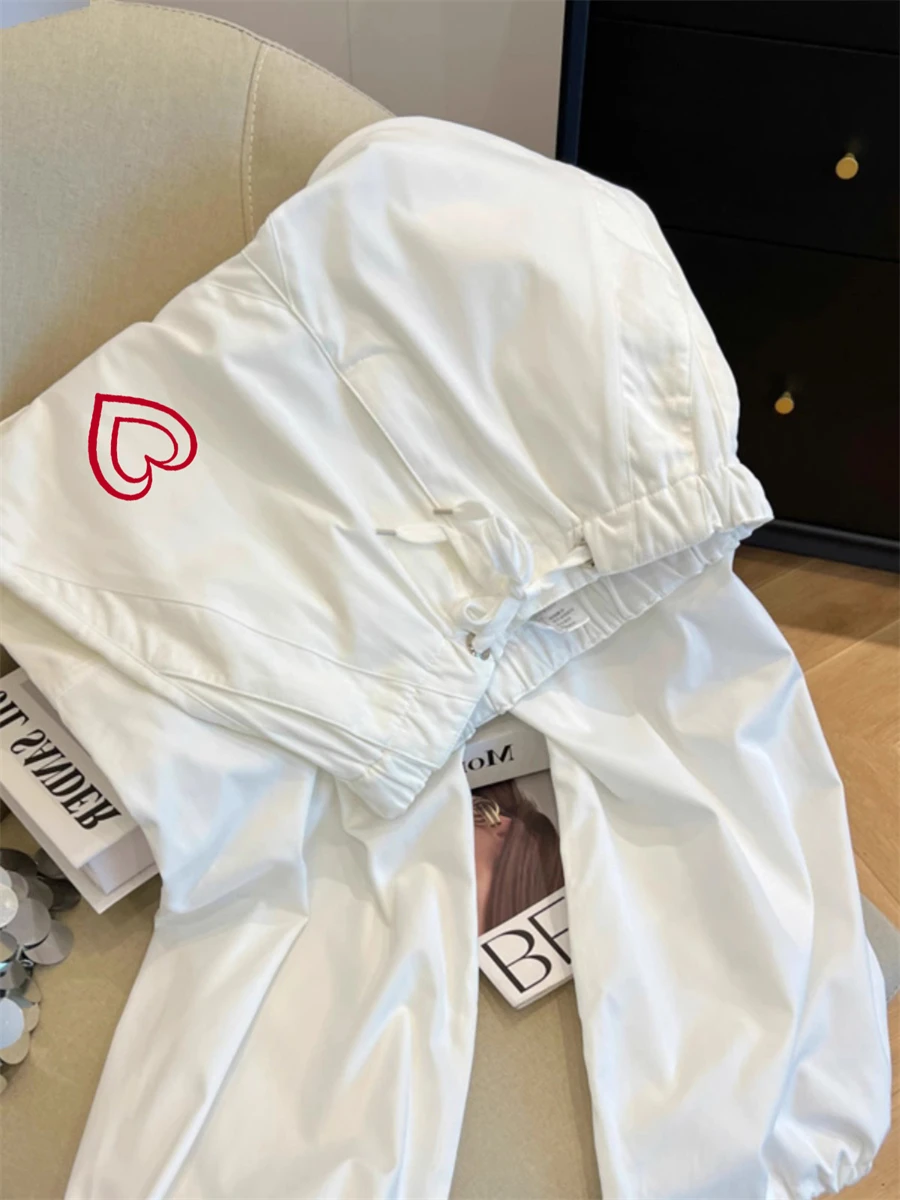 Pantalon de travail en Dstring imprimé pour hommes et femmes, sensation haut de gamme Unique, décontracté, ample, polyvalent, jambes larges, pour les déplacements