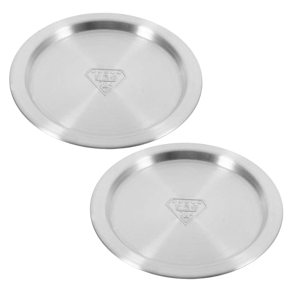 2 قطعة غطاء وعاء عالمي من الفولاذ المقاوم للصدأ يناسب 12.3-14 سنتيمتر تجهيزات المطابخ غطاء مقلاة الاحتفاظ بالحرارة غطاء تجهيزات المطابخ من الفولاذ المقاوم للصدأ #1