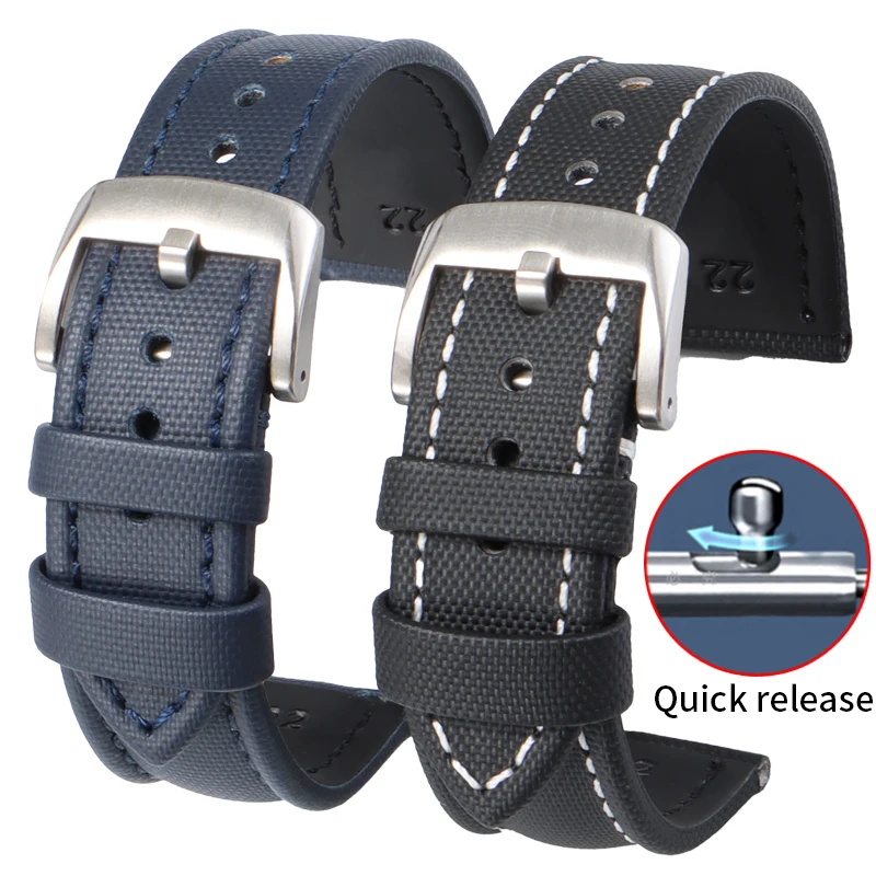 

Парусные ремешки для Omega Seiko Blancpain Breitling, дайверские часы Citizen, нейлоновые быстросъемные водонепроницаемые сменные ремешки для часов