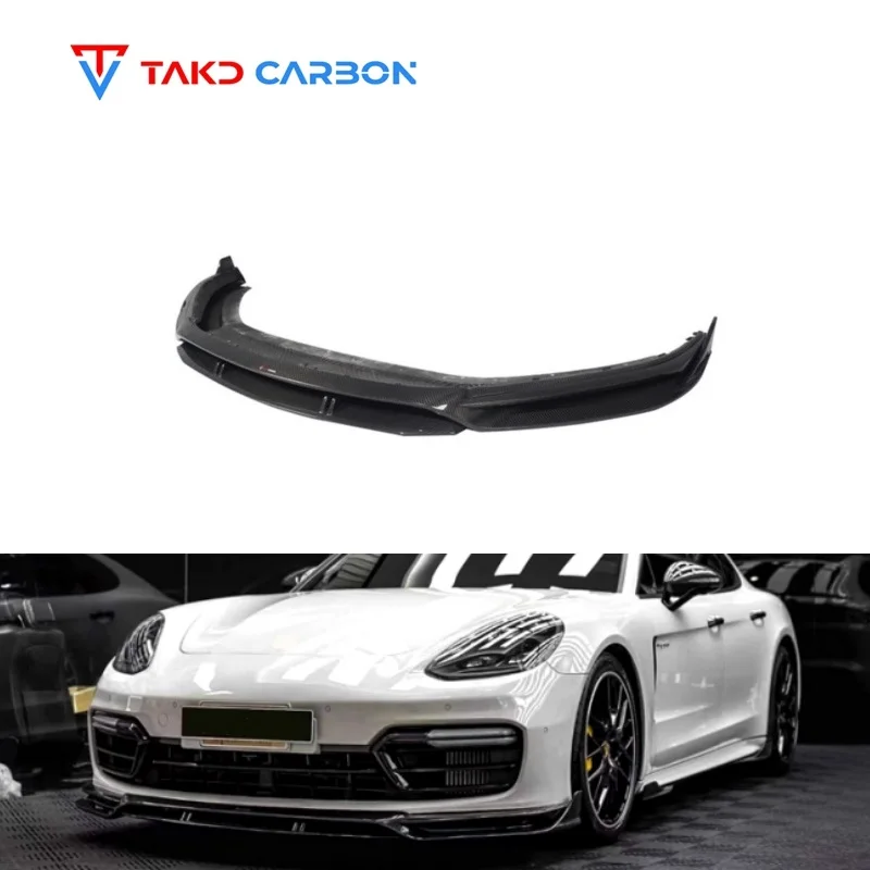 

Carbon Fiber 971 Front Bumper Spoiler Dry Carbon Fiber Front Lip for Porsches Panamera 971 2017-2023 Front Spoiler