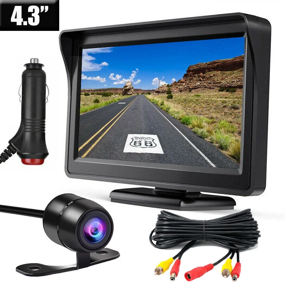 

4.3Inch Car Reverse Monitor Rear View Camera Backup Camera Kit Car Monitor Display Parking System for Dashcam Car Accsesories