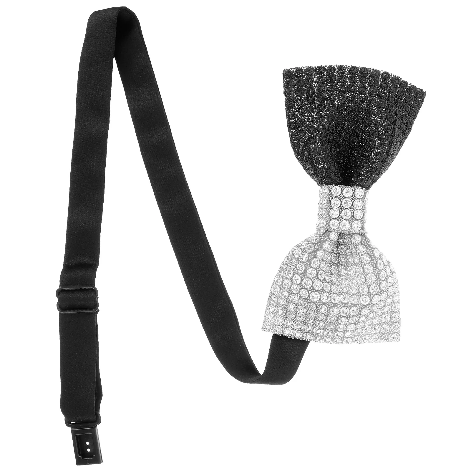 

Tie Prom Bow Tie Men Glitter Pre-Tied Bowtie For Wedding Banquet Bling Bowtie Party Groom Fashion Accessory