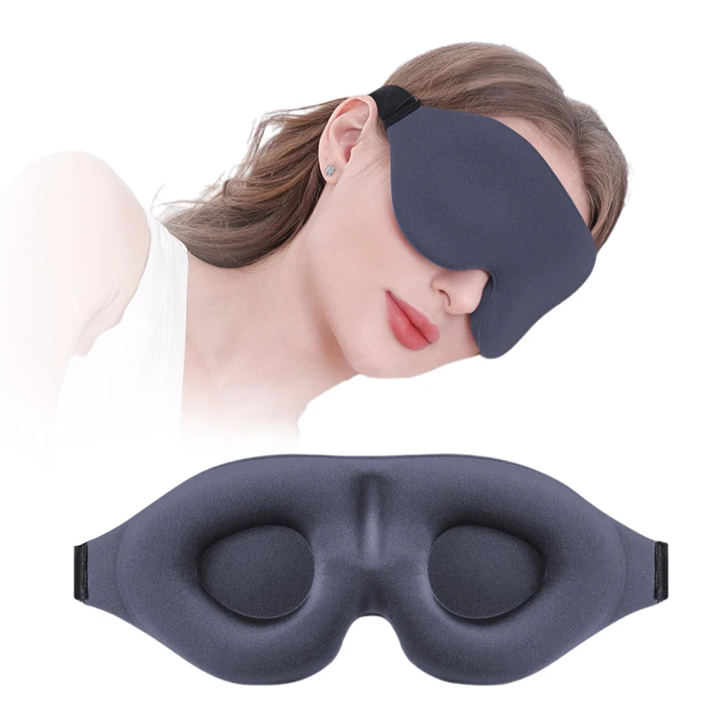 3D睡眠アイマスク、男女兼用ソフトな疲れ目緩和アイカバー、ナチュラルな睡眠用目隠し、スキンケアツール