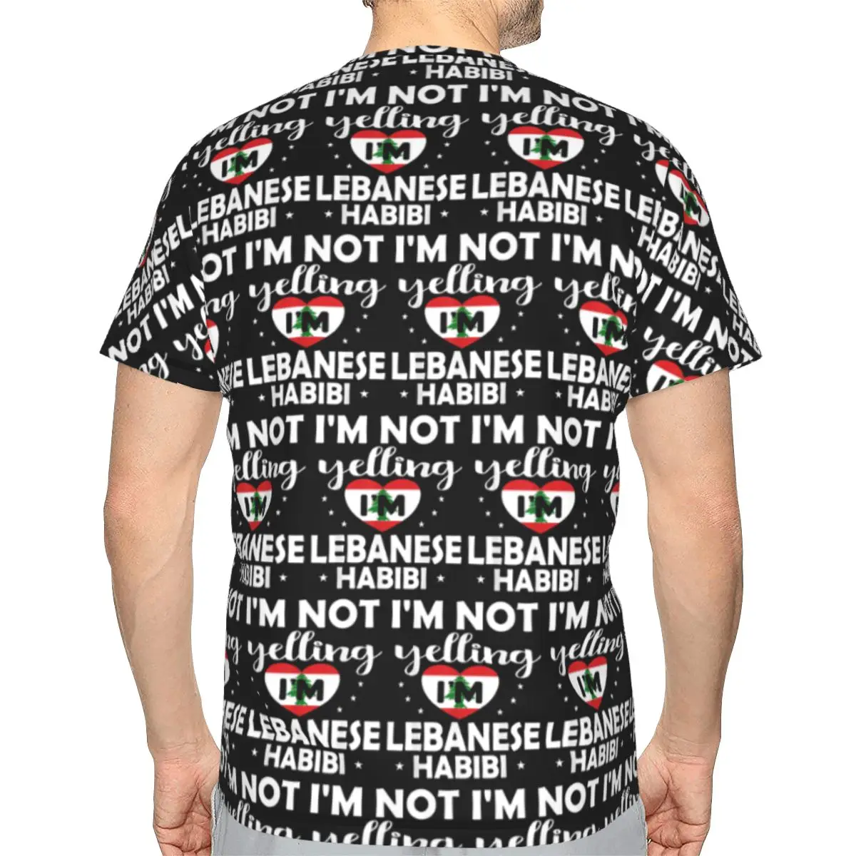 Lebanese Flag Lebanon Heritage Lebanese 100% Cotton T-Shirt Men'sFashion T Shirts Men Crew Neck Short Sleeve