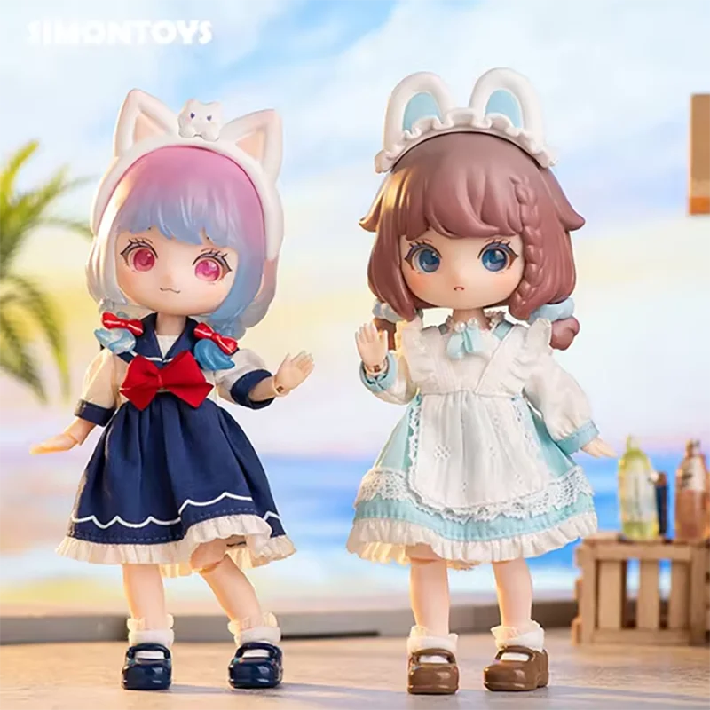 

SIMONTOYS Liroro Summer Island Series Blind Box Toys Mystery Box Ob11 1/12 Bjd Dolls Cute Action Figure Kawaii Model Girls Gift