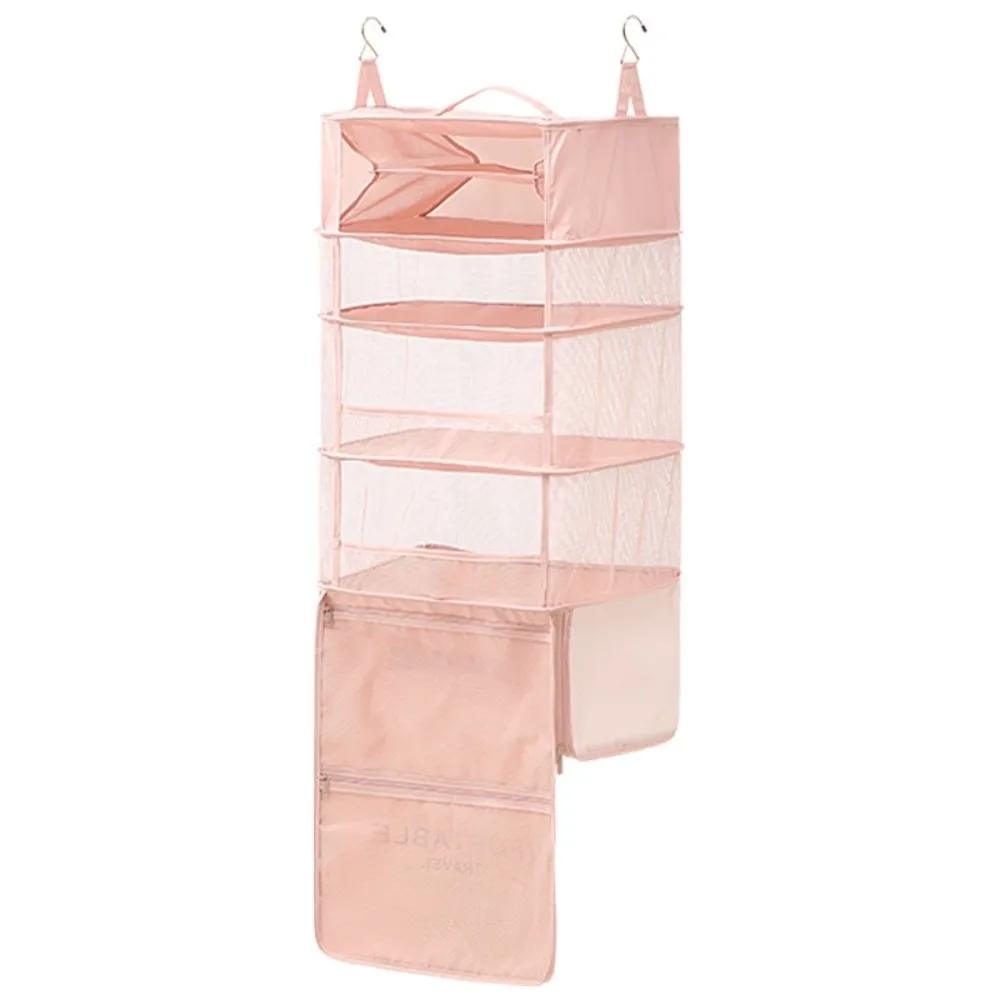 New 5-in-1 Clothes Sorting Pouch Foldable Hanging Hook Hanging Travel Organizer Multi-layer Mobile Wardrobe Business Trip